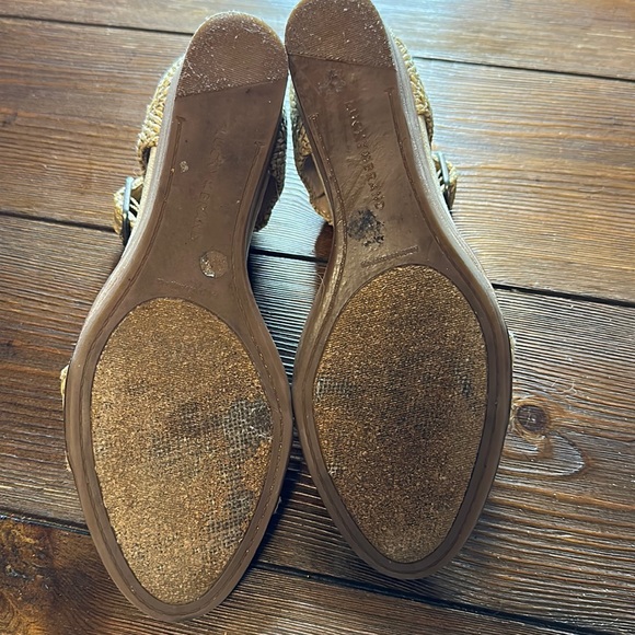 Lucky Brand Woven Tan Wedge Sandals - Picture 7 of 7